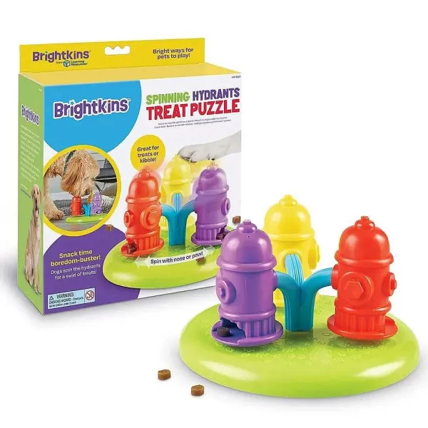 Brightkins Spinning Hydrants Treat Puzzle | The Dog Lounge Store