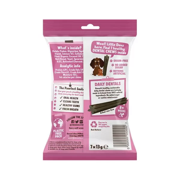 Daily Dentals Zalm, Munt En Kokosnoot (Small/Puppy) | Denzel's Cheap