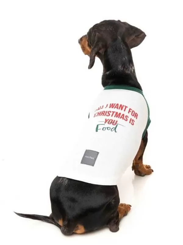 Xmas T-Shirt All I Want For Christmas Is Food | Fuzzyard Best