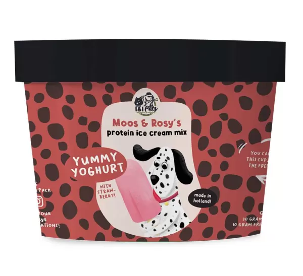 - Moos & Rosy'S - Protein Ice Cream Mix - Strawberry | I&I Pets Fashion