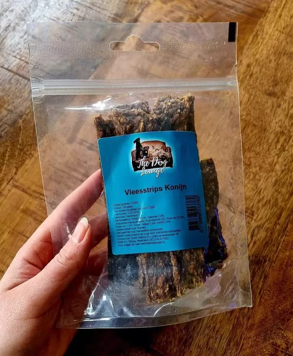 Konijn Vleesstrips 100 Gram | The Dog Lounge Online
