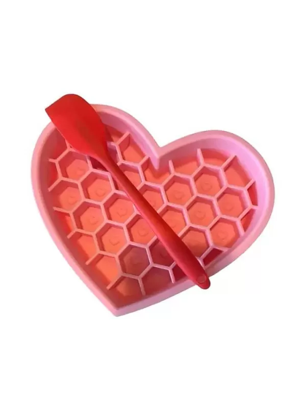 Modern Pet Company Heart Slow Feeder Enrichment Bowl | The Dog Lounge Online