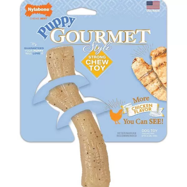 Gourmet Style Strong Stick Puppy Chew Toy | Nylabone Outlet