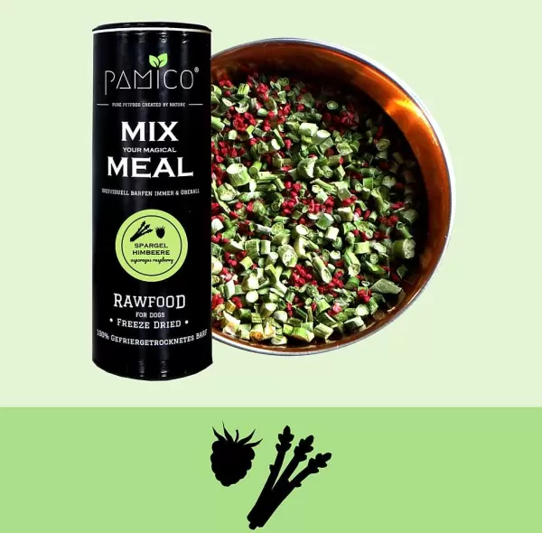 Gevriesdroogde Groene Asperges En Frambozen | Pamico Fashion