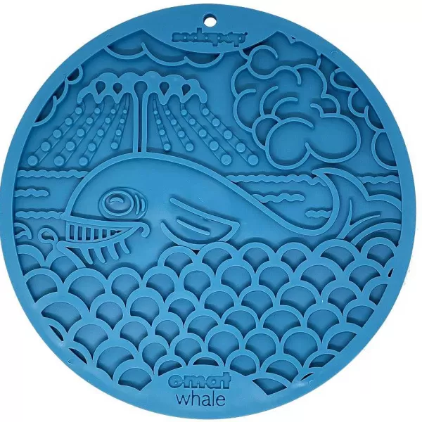 Whale Design Emat Enrichment Likmat Met Zuignappen | Sodapup New