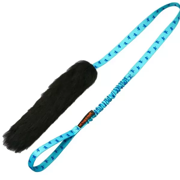 Tug-E-Nuff Sheepskin Chaser Bungee Tug | Tug-E-Nuff Dog Gear Limited Shop
