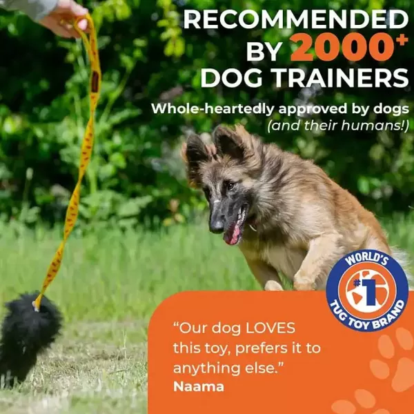 Tug-E-Nuff Sheepskin Chaser Tug | Tug-E-Nuff Dog Gear Limited Shop